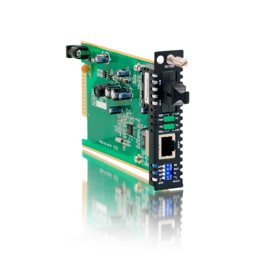 10/100Base-Tから100Base-X(SFP)：FRM220-10/100IS-D(DIP