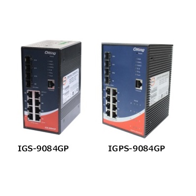  8x10/100/1000Base-T、 4x100/1000Base-Xギガビットイーサネットスイッチ：IGS-9084GP／IGPS-9084GP